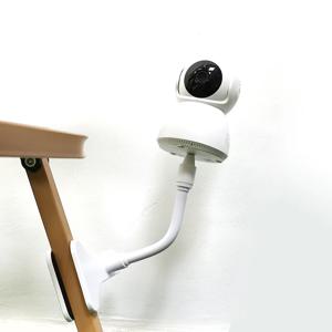 Protable 유연한 카메라 클램프 마운트 베이비 모니터 카메라 홀더 스탠드 웹캠 모니터 클립이있는 펀치없는 구부릴 수있는 브래킷베이스