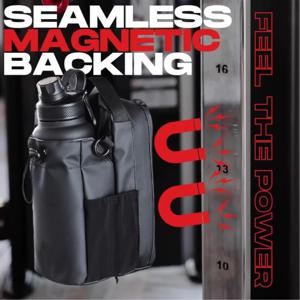 마그네틱 체육관 가방 전화 포켓과 대용량 마그네틱 캐리어 가방 휴대용 체육관 물병 주머니 체육관 액세서리 주최자