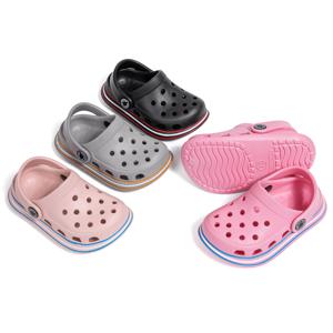 클래식 여름 어린이 정원 신발 부드럽고 편안한 미끄럼 방지 물 신발 경량 EVA 다채로운 남여 비치 샌들