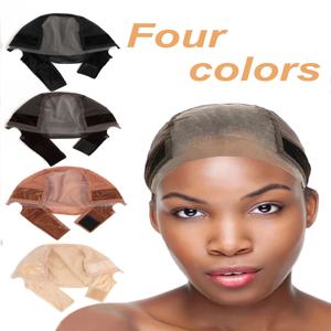 여성 머리띠 가발 모자 Hd 레이스 가발 모자 가발 만들기 U 부분 가발 모자 조정 가능한 벨벳 가발 그립으로 가발 누드 헤어 네트 착용