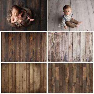 비닐 나무 바닥 신생아 아기 사진 배경 레트로 초상화 사진 배경 유아 Photocall 스튜디오 소품 어린이 샤워 선물