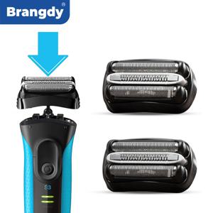 Brangdy 32B 교체 헤드는 Braun 시리즈 3 3000s 3010s 3020s 3030s 300s 301s 310s 320s 330s 전기 면도기와 호환됩니다.