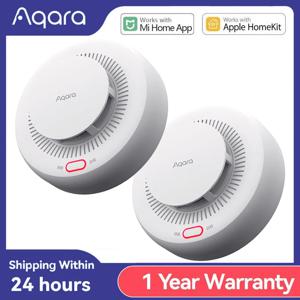 Aqara 스마트 연기 감지기 센서 Zigbee 3.0 화재 경보 모니터 사운드 경고 홈 보안 APP Xiaomi Mi home Homekit과 함께 작동