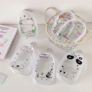 Ins 스타일 카와이 인형 디스플레이 홀더 가방 배지 홀더 학생 배낭 교수형 인형 케이스 휴대용 인형 가방 애니메이션 상품 가방