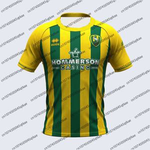 Ado Den Haag 24/25 홈 축구 유니폼 여름 여성 남성 통기성 빠른 건조 훈련 티셔츠 남여 느슨한 피트니스상의