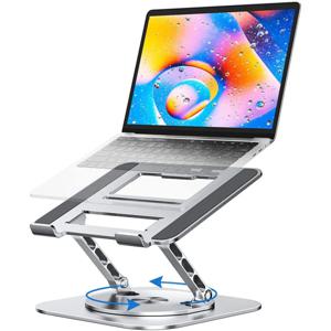 360 회전 알루미늄 합금 조정 가능한 책상 노트북 스탠드 Macbook Air Pro Foldable Soporte 노트북 데스크탑 홀더 액세서리
