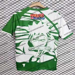 2025 남성 레트로 베티스 저지 티셔츠 여성 스포츠 탑 비치 서핑 캐주얼 반소매 애니메이션 나루토 특대 축구 유니폼