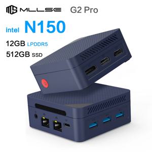 MLLSE G2 Pro 미니 PC Intel Twin Lake N150 프로세서 LPDDR5 12GB RAM 512GB SSD WiFi 5 BT5.0 Windows 11Pro 미니 데스크탑 컴퓨터