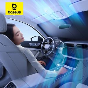 바수스 자동차 햇빛 가리개 앞 유리 커버 자동차 앞 유리창 자외선 차단 접이식 햇빛 가리개 커버 보관 가방 (테슬라용)