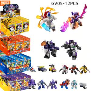 Blokees 변환 Optimus Prime Shockwave Soundwave Bumblebee 핫 로드 입상 모델 블라인드 박스 빌딩 블록 어린이 선물