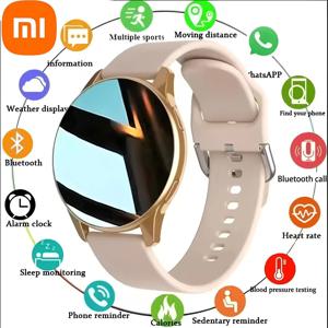 Xiaomi 여성 블루투스 통화 스마트 시계 심박수 혈압 모니터링 Smartwatches 방수 남성 Smartwatch Android IOS