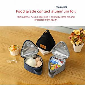 휴대용 삼각형 절연 가방 쌀과 야채 롤 가방 점심 가방 우유 샌드위치 계란 아침 식사 가방 절연 가방