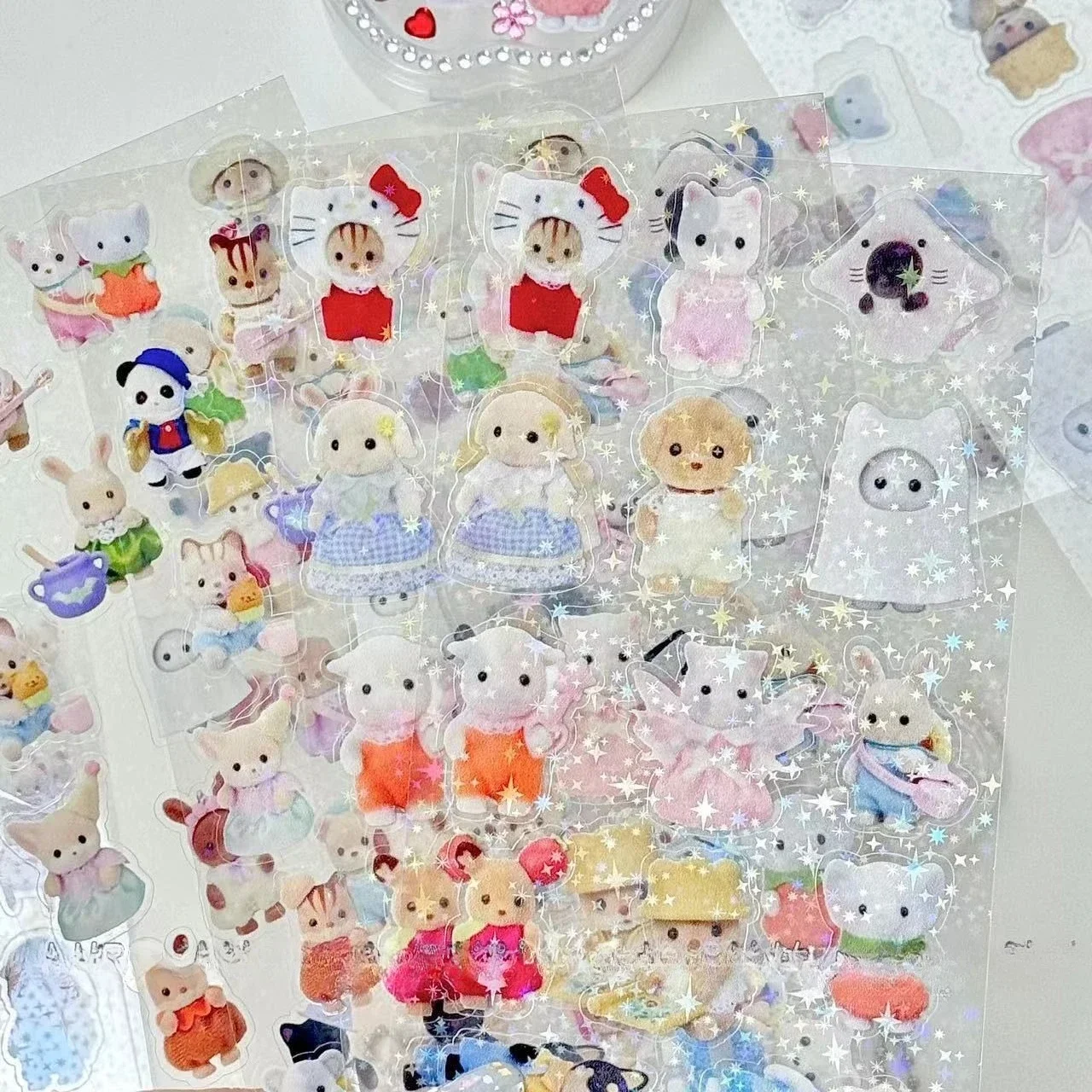 실바니안 가족 스티커 어린이 장난감 주방 장난감 소녀 실바니안 가족 어린이 장난감 소녀 Ternuries Silvania Familiy