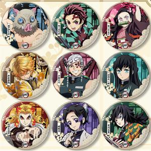 58mm 애니메이션 카마도 탄지로 토키토 무이치로 코스프레 코스튬 배지 핀 SPTE 틴플레이트 브로치 ﻿   선물