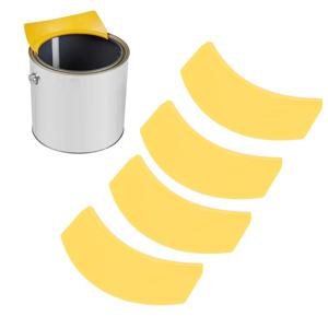 4pcs 페인트 붓는 스파우트 휴대용 재사용 가능한 플라스틱 다기능 갤런 페인트 캔용 올인원 붓는 액세서리