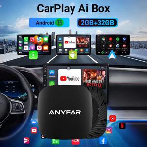 2025 ANYFAR 안드로이드 13 3in1 CarPlay Ai 박스 무선 안드로이드 오토 USB 어댑터 2G 32G 유튜브 넷플릭스 자동 연결