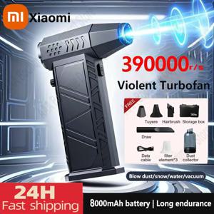 Xiaomi 390000RPM 터보 송풍기 폭력 팬 58 메터/초 강력한 진공 먼지 청소기 TypeC 충전 브러시리스 강풍 제트 송풍기
