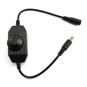 고품질 단일 색상 LED 스트립 조명 LED 조광기 12V 2A 24W 손잡이 LED 조광기 디밍 스위치 ON OFF