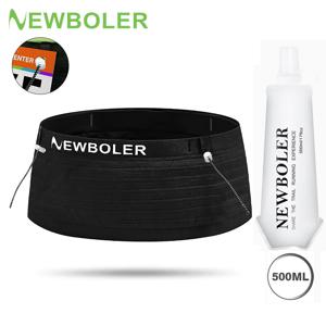 NEWBOLER 탄성 스포츠 허리 가방 팩 마라톤 등산 전화 가방 러닝 허리 가방을위한 러닝 레이스 번호 벨트