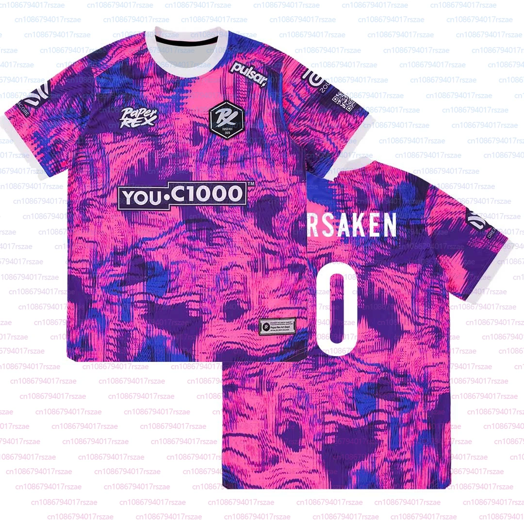 Paper Rex DinoGlitch Jersey 2025/2026 시리즈 유니폼 VALORANT Esports Club PRX 패션 티셔츠 남성 F0RSAKEN streetwear 티셔츠