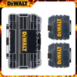 DEWALT TSTAK 미니 터프 도구 케이스 블랙 미디엄 1PCS 소형 2PCS 세트 다기능 쌓을 수있는 하드 쉘 부품 보관함