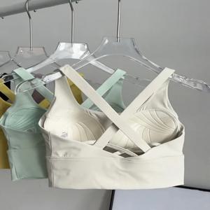 충격 방지 고강도 운동 피트니스 브라 올인원 컵 러닝 모아 요가 뷰티 백 통기성 스포츠 브라 여성용