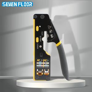 RJ45 압착 도구 통과 플러그 Cat6 Cat5 Cat5e RJ45 커넥터용 이더넷 압착 펜치