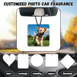 1pc/3pcs사용자 정의 사진 자동차 공기 청정기, 여러 모양, 가족 자동차 백미러 펜던트, 사용자 정의 회사 로고, 기념