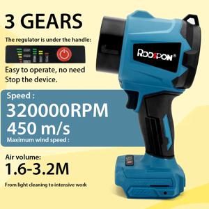 헤어 드라이어 브러시리스 3000W 고출력 강력한 휴대용 헤어 드라이어 먼지 및 눈 제거 잎 터보 팬 Makita batt에 적합 헤어 드라이어 브러시리스 3000W 고출력 강력한 휴대용 헤어 드라이어 먼지 및 눈 제거 잎 터보 팬 Makita batt에 적합