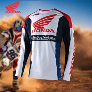혼다 최신 2026 오프로드 오토바이 티셔츠 산악 자전거 통기성 저지 빠른 건조 레이싱 탑 편안한 라이더 선택
