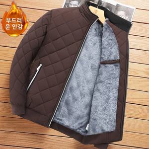 남성용 겨울 재킷 스탠드 칼라 플리스 안감 코튼 블렌드 숏 루즈핏 캐주얼 패셔너블 따뜻한 청년 스타일 지퍼 클로저