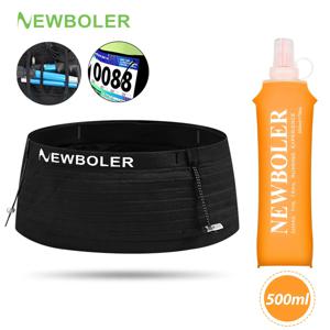 NEWBOLER 러닝 허리 가방 남성 여성 보이지 않는 트레일 러닝 벨트 하이 드레이션 허리 팩 전화 홀더 체육관 피트니스 마라톤