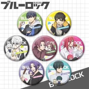 58mm Anime BLUE LOCK 이토시 사에 미카게 레오 이사기 요이치 코스프레 의상 배지 핀 SPTE Tinplate Brooch ﻿   크리스마스 선물