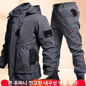 겨울 전술 위장 등산복 재킷 아우터 방수 따뜻한 추위 저항 남성 작업복 여성 작업복