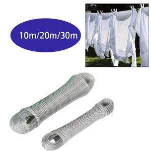 PVC 코팅이 적용된 1개, 10/20/30M 강철 빨랫줄 - 내구성, 다용도, 청소 용이, 실내 실외 용품, 녹 방지 및 내마모성