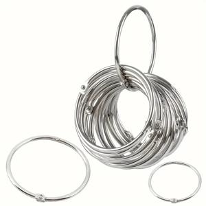 10PCS 바인더 북 링, 루즈 리프 바인더 링, 키 링, 인덱스 카드 금속 링 DIY 스토리지 링, 바인딩 아이언 링