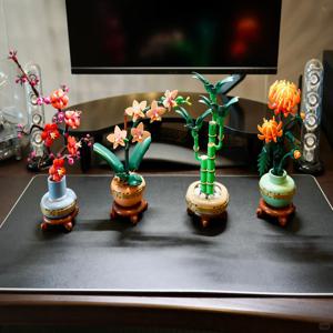 꽃다발 블록 세트 10368 10369 10344 10343 레고 호환 입자 크리스마스 선물용 적합