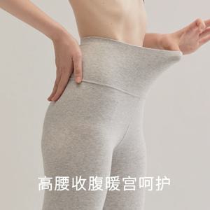 하이웨이스트 코튼 여성 레깅스 봄 따뜻하고 편안한 슬림핏 학생용 고품질 신상 이너웨어 얇은 가을 바지 M XXXL