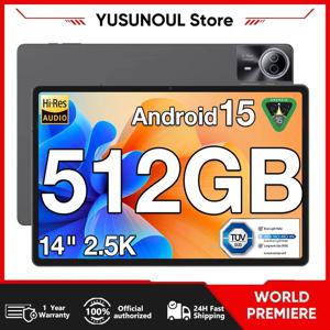 새롭게 업그레이드된 글로벌 버전 안드로이드 15 태블릿 14인치 태블릿 20GB 512GB 12900mAh 대용량 배터리 BT5.0 5G 와이파이 GPS 구글 플레이
