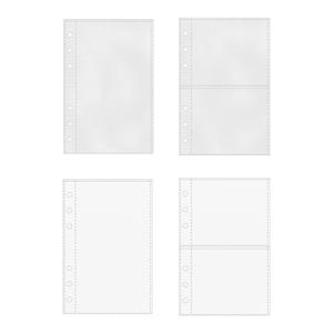 10개 A6 플래너 인서트, 투명 A6 바인더 교체 페이지, 6링 플래너 리필 페이지 보호기 사진 엽서용