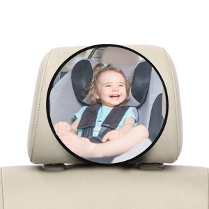 1개입 깨지지 않는 유아용 자동차 거울, 후방 좌석에 앉아 있는 유아를 위한 안전한 자동차 시트 거울, 넓고 선명한 시야 제공