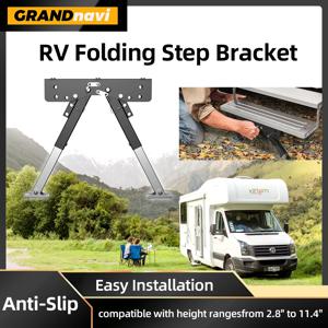 RV 카라반 접이식 발판 안정기 미끄럼 방지 중형 RV 지지대 다목적 발판 지지 브래킷 캠핑카용