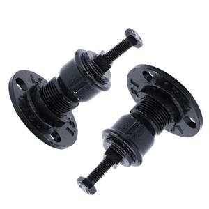 2개 철제 벽걸이 계단 난간 브래킷 난간 지지대 금속 난간 고정 하드웨어 건설용