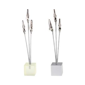 3 와이어 메모 홀더 큐브 그림 노트 카드 클립 데스크 종이 사진 홀더 악어 클램프 테이블 스탠드 장소 사무실 비즈니스