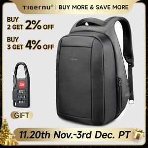 여성을위한 남성용 Tigernu 배낭 14-15.6 노트북 배낭 가방 학교 Mochilas 배낭을위한 도난 방지 배낭 여행 배낭