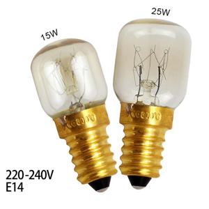 220V 240V 고온 LED 전구 15W 25W E14 300 섭씨도 전자 레인지 토스터/스팀 전구 쿠커 후드 램프