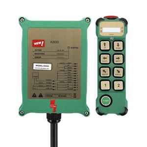 산업용 원격 컨트롤러 스위치, 호이스트 크레인 제어, 리프트 크레인, 송신기 1 개, 수신기 1 개, K800, 8 버튼