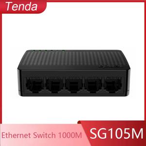 Tenda SG105M 모든 기가비트 포트 고속 네트워크 5포트 이더넷 스위치 1000Mbps 고속 Lan 허브 전이중/반이중 플러그 앤 플레이