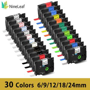 Brother 적층 테이프 231 용 6/12/18/24mm P-touch PTH110 P710BT H105 라벨링 프린터 용 Tze-Label 테이프 tze231 호환