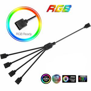 동기화 마더보드 케이블 4PIN 12V RGB 3PIN 5V ARGB 1 ~ 2/1 ~ 3/1 ~ 4/1 ~ 5 연장선
